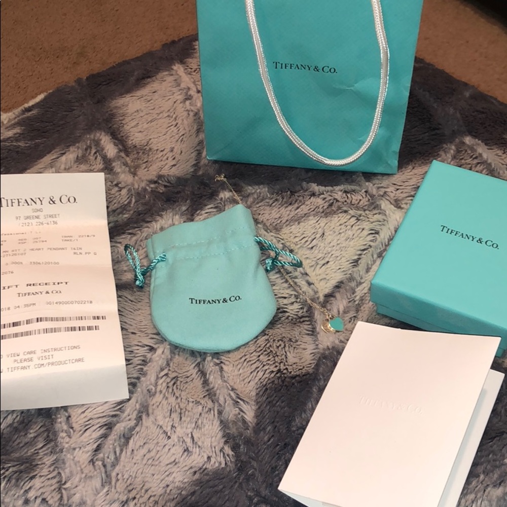 Double heart Tiffany necklace